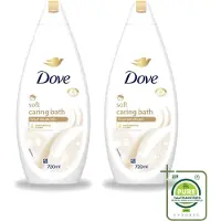 Dove 2 x – Badcrème – Soft – 720 ml - Grootverpakking - Vaatwasstrips - Douchegel - Zachte Reiniging - Zijdeachtige Huid - Glycerine - Huidverzorging