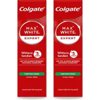 Colgate 2 x – Max White Expert Purifying Power – Tandpasta – 75 ml - Voordeelverpakking - 2 stuks