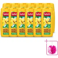 Tahiti 12 x – Douchegel – Vanille - 300 ml - Bulkverpakking - Douchegel vanille - Douchemop - Douchegel voor huidverzorging