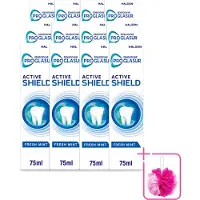 Sensodyne 12 x - Tandpasta - ProGlasur Active Shield - Fresh Mint - Frisse Munt - 75 ml - Bulkverpakking - Tandpasta - Douchemop - Glazuurbescherming