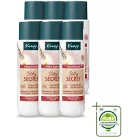 Kneipp 6 x - Douchecrème - Silky Secret - 200 ml - Grootverpakking - Vaatwasstrips - Douchecrème - Zijde - Melkproteïnen - Zijdeboombloem - Huidverzorging