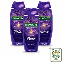 Palmolive 3 x - Aroma Essences Ultimate Relax - Douchegel - Ontspannende Geur - 400 ml - Wasstrips - Douchegel - Ontspannende Geur - Lavendel - Natuurlijke Geur - Huid Verzorging