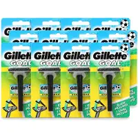 Gillette 12 x - Goal - Scheerset - Stainless Steel - Duurzaam en scherp - 1 Scheermesje - Voordeelverpakking - 12 stuks