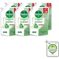 Dettol 6 x - Handzeep Navulling - Hydrate - Aloë Vera & Bamboe - 500 ml - Grootverpakking - Vaatwasstrips - Handzeep - Handen Reinigen - Antibacterieel - Hygiëne - Handen Verzorgen