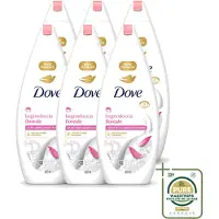 Dove 6 x – Douchegel – Lotus Bloem – 450 ml - Wasstrips - Douchegel Lotus Bloem - Mild Reinigen - Huid Verzorgen - Hydraterende Douchegel - Lotusbloemextract