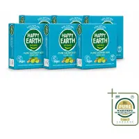 Happy Earth 6 x – Shower Bar – 100% Natuurlijk Cedar Lime – 90 g - Wasstrips - Douchegel - Natuurlijke Douchegel - Ceder En Limoen - Sheaboter - Amandelolie