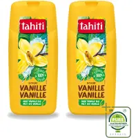 Tahiti 2 x – Douchegel – Vanille - 300 ml - Grootverpakking - Vaatwasstrips - Douchegel Vanille - Douchegel Voor Huidverzorging - Huidverzorgende Douchegel - Vanille Douchegel - Schuimende Douchegel