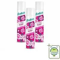 Batiste 3 x - Blush - Droogshampoo - Bloemige Geur - Frist Op en Geeft Textuur - 200ml - Grootverpakking - Vaatwasstrips - Droogshampoo - Haar Opfrissen - Frisheid - Bloemige Geur - Haar Volume