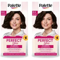Schwarzkopf 2 x Poly Palette – Haarverf – 3-0 Zwartbruin – 115 ml - Voordeelverpakking - 2 stuks