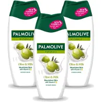 Palmolive 3 x – Douchecrème – Naturals Olive & Milk – 250 ml - Voordeelverpakking - 3 stuks