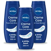 Nivea 3 x - Douche Crème - Beschermend - Unieke Crème Geur - 250 ml - Voordeelverpakking - 3 stuks