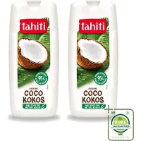 Tahiti 2 x - Douchegel - Biologische Kokos - 100% Vegan - 300 ml - Grootverpakking - Vaatwasstrips - Douchegel Kokos - Biologische Kokos - Kokos Douchegel - Hydratatie Huid - Verzorging Huid