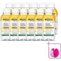 Garnier 12 x - Micellair Reinigingswater - Olie - 100 ml - Bulkverpakking - Make-up verwijderen - Douchemop - Micellair reinigingswater