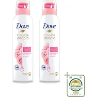 Dove 2 x – Douchefoam – Rose Oil – 200 ml - Wasstrips - Douchefoam - Rozenolie - Hydratatie - Zachte Mousse - Scheren Onder De Douche