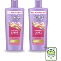 Unilever 2 x Andrélon Levendig Lang Shampoo – 685 ml - Grote verpakking - 2 stuks