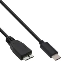 InLine - Câble USB - 24 pin USB-C (M) pour USB Type B (M) - USB 3.1 Gen 2 - 3 A - 1.5 m - noir