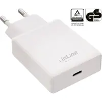 InLine USB-voeding, oplader, enkele USB-C, PD, AVS, 65W, wit