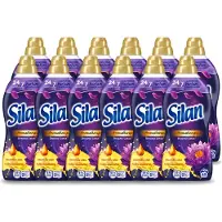Silan 12 x Aromatherapy - Wasverzachter - Dreamy Lotus - Essentiële Oliën en Langdurige Parfum - 48 Wasbeurten - 1.056L - Voordeelverpakking - 12 stuks