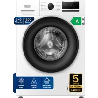 Heinner HWM-HMN7012IVSMA Slanke Wasmachine 7 kg, 1200 tpm, Inverter, Allergy Steam, Wit