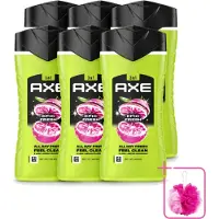 Axe 6 x - 3-in-1 Douchegel - Epic Fresh - Grapefruit & Tropical Pineapple - Fresh Boost - 250 ml - Bulkverpakking - Douchegel - Douchemop - Frisheid