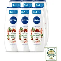 Nivea 6 x - Douchegel - Winter Moment Cacao - 250 ml - Wasstrips - Douchegel - Winter Moment - Cacao - Verzorgende Douchegel - Huid Verzorging