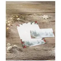 Sigel Kerstmis-enveloppen Scandinavian Snow, DIN lang, 25 stuks