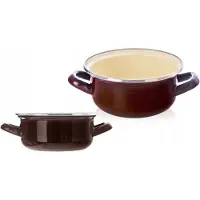 Orion Retro Emaille Pan Bruin 16cm 1L - Geschikt voor Inductie