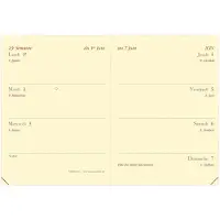 Quo Vadis zakagenda MINIWEEK Prestige 2027, 70 x 100 mm, camel, 12 maanden
