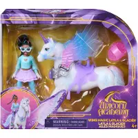 Unicorn Academy Layla & Glacier met vleugelmagie, beweegbare pop van 11,4 cm en eenhoorn met vleugels van 12,7 cm, 4 accessoires, poppen en eenhoornspeelgoed, verjaardagscadeaus