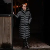 Horka - Pufferjas Lang Eloise - Zwart - Maat M