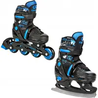 Croxer Nollan 2w1 Kinder Skates/Schaatsen maat 26-29 LED