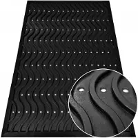 Oxide Merkloze Rubberen Deurmat 90x150 cm - Golfpatroon