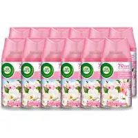 Air Wick 12 x - Luchtverfrisser Navulling - Magnolia & Kersenbloesem - Automatische Spray - 250 ml - Voordeelverpakking - 12 stuks