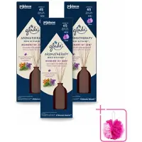 Glade 3 x - Geurstokjes Moment van Zen - Aromatherapie Geurverspreiding - 80 ml - Bulkverpakking - Geurstokjes - Douchemop - Aromatherapie