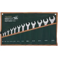 Rockforce 12-delige platte sleutelset 6-32mm op doek
