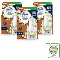 Glade 3 x - Houder Elektrische Olie - Sensual Sandelhout Jasmijn - Wasstrips - Geurhouders - Luchtverfrisser - Elektrische Geurhouder - Geur In Huis - Geur In Woonkamer
