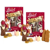 Libeert Sinterklaasbox 290g x 2 - Chocolade, speculoos, nicnacs & guimauves - Sinterklaaspakket