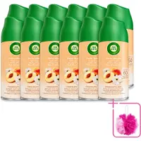 Air Wick 12 x - Luchtverfrisser Navulling - Witte Perzik - Automatische Spray - 250 ml - Bulkverpakking - Luchtverfrisser - Douchemop - Geurverspreiding
