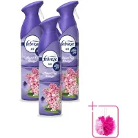 Febreze 3 x – Luchtspray – Mount Fuji Breeze – 185 ml - Bulkverpakking - Luchtverfrisser spray - Douchemop - Geurverwijdering