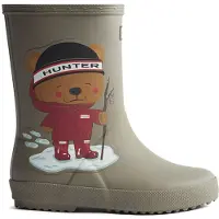Hunter Regenlaarzen Unisex Grijs Rubber Maat 30