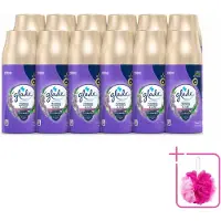 Glade 12 x - Automatische Spray - Tranquil Lavender & Aloë - 269 g - Bulkverpakking - Lavendel - Douchemop - Aloe Vera