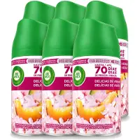 Air Wick 6 x - Luchtverfrisser Navulling - Zalige Zomer - Automatische Spray - 250 ml - Voordeelverpakking - 6 stuks