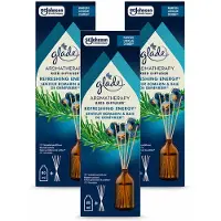 Glade 3 x - Geurstokjes Verfrissende Energie - Aromatherapie Geurverspreiding - 80 ml - Voordeelverpakking - 3 stuks