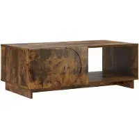 vidaXL Salontafel, gerookt eikenfineer, 95 x 50,5 x 35 cm, houtvezelplaat