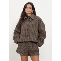 Grace & Mila Dames Jassen Coat - Bruin - Maat XL