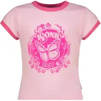 Vingino T-shirt roze Meisjes Katoen Ronde hals Printopdruk - maat 164
