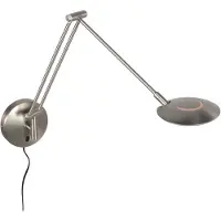 Steinhauer Wandlamp Zenith 2 4392ST – Staalkleurige verstelbare LED leeslamp