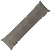 vidaXL Kussen met kussen HEERLEN Lichtgrijs 40 x 145 cm fluweel