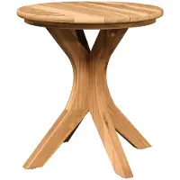 vidaXL Bijzettafel, bruin, 40 x 40 x 41 cm, massief teakhout