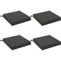 vidaXL Zitkussens SOEST 4 st 100% Polyester Antraciet 50 x 50 x 7 cm